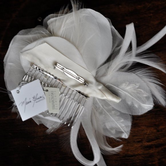Maria Elena WEDDING Hair + Pin Combination Piece /  Swarovski Crystals main image 10